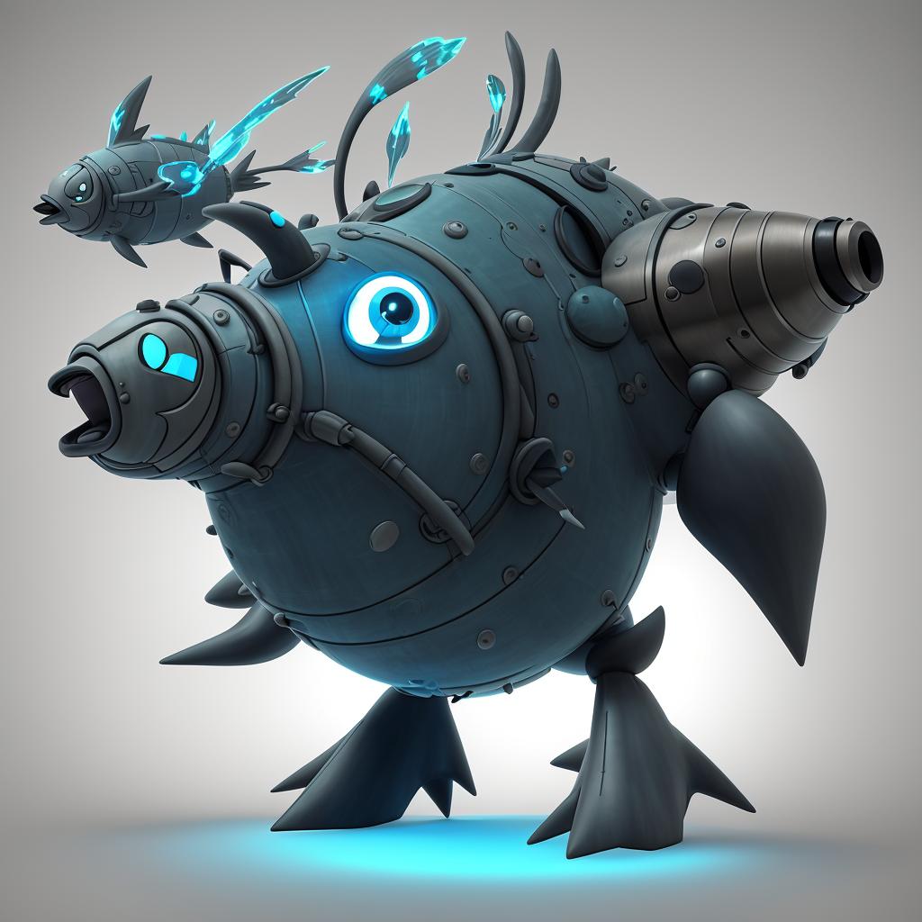 Steel Pokémon based on a deep-sea submarine and a bioluminescent anglerfish.