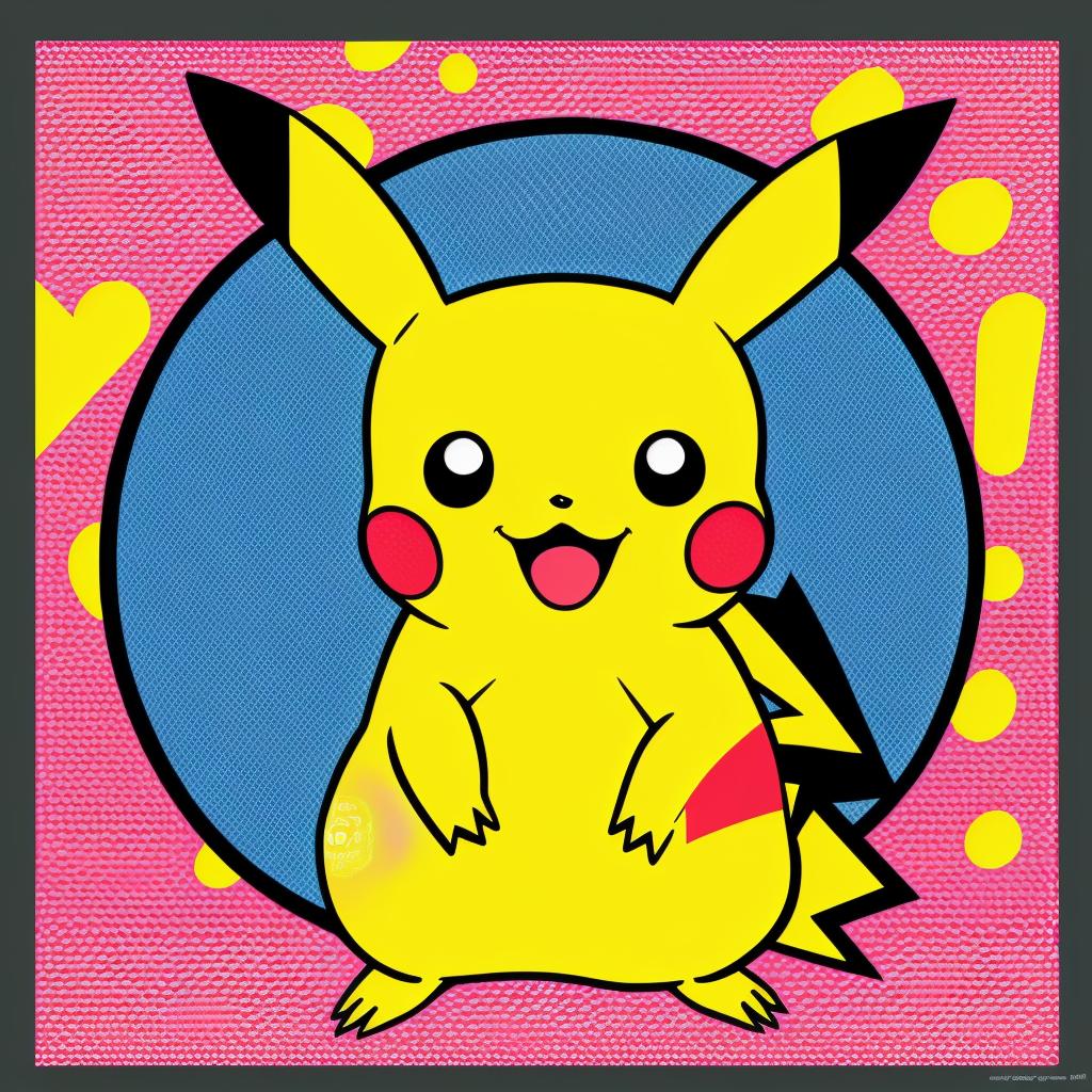 Pikachu pop-art